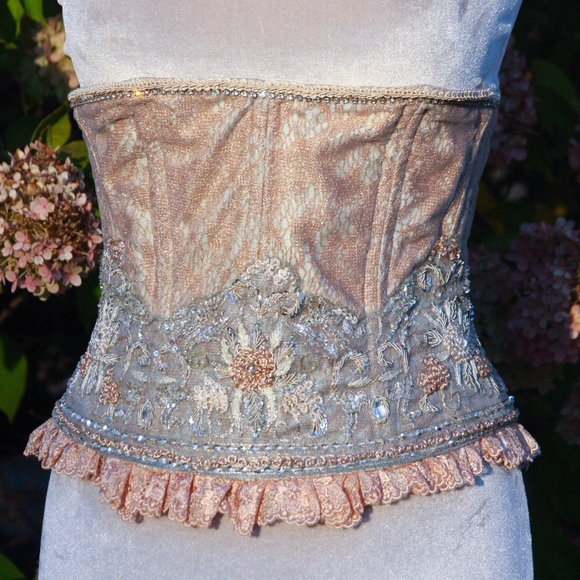 Lions & Yellowcake by Jennifer Weiler Tops - SOLD Fantasy Couture Bustier Corset Sample